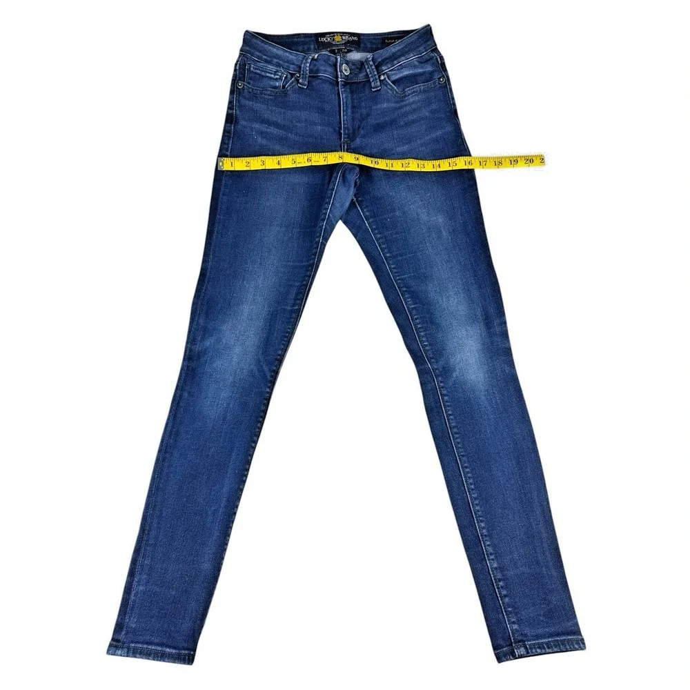 Lucy Brand Sasha Super Skinny Jeans - Dark Wash, Mid-Rise Stretch Denim, 2/26 - Picture 6 of 16